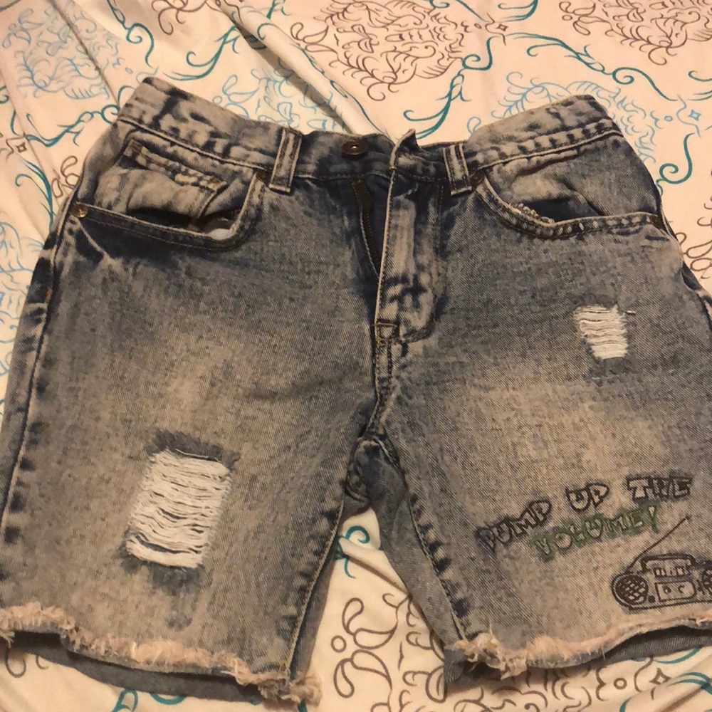 Dark/light blue shorts size 10 for kids